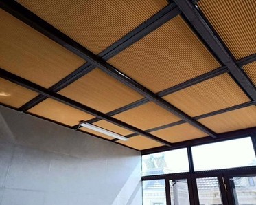 三亚九款智能电动阳光房遮阳蜂巢帘安装案例_海南布斯(图3)