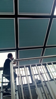 三亚九款智能电动阳光房遮阳蜂巢帘安装案例_海南布斯(图19)