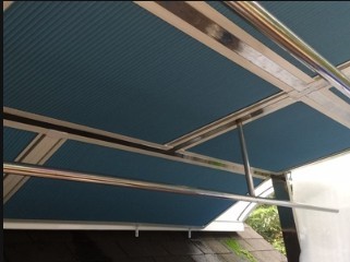 琼海八款阳光房遮阳蜂巢帘上门定制加工案例效果照片—海南布斯遮阳(图19)