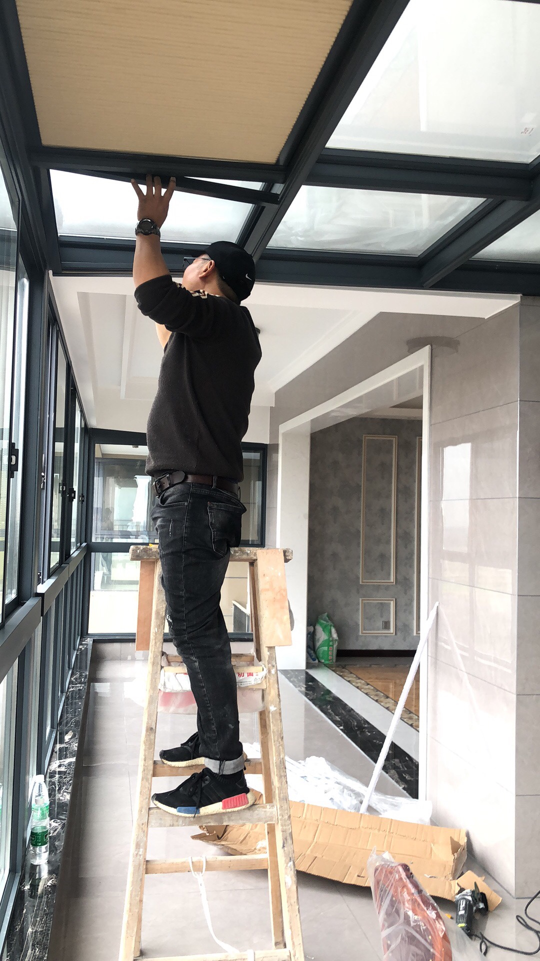 三亚市阳台露台遮阳帘定制(图3)