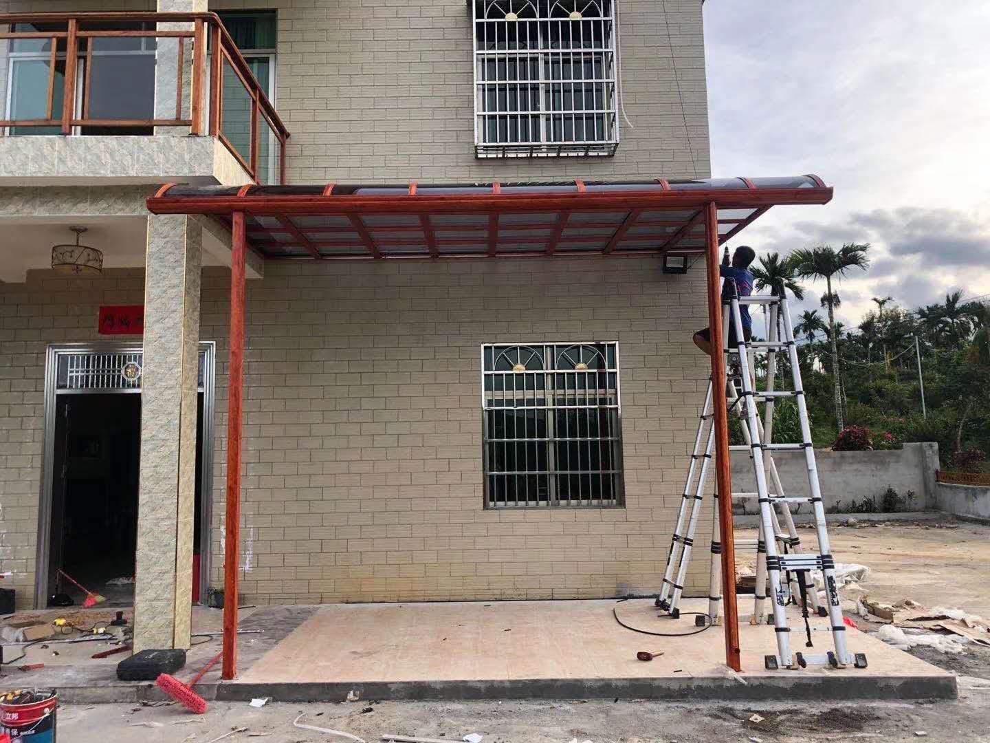 定安县铝合金雨棚定制(图3)